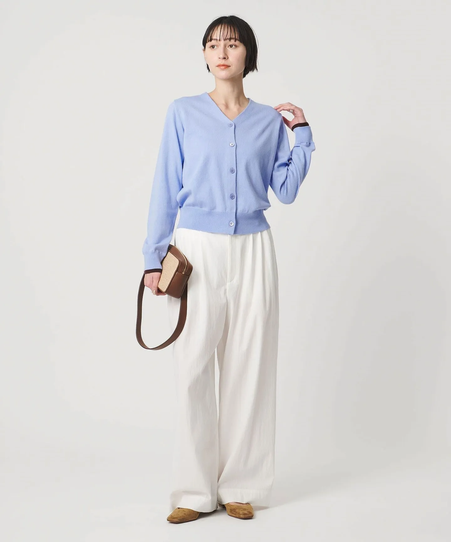 エンブロイダリー バイカラー カーディガン ‐ウォッシャブル‐ sold by United Arrows product image thumbnail 5