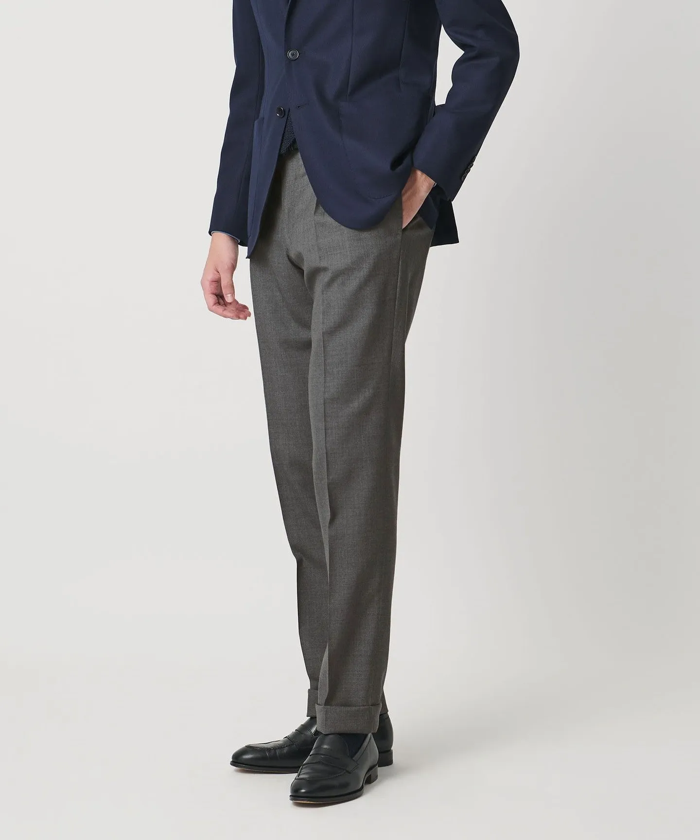 トロピカル クリース テーパード 1プリーツ スラックス sold by United Arrows product image thumbnail 4