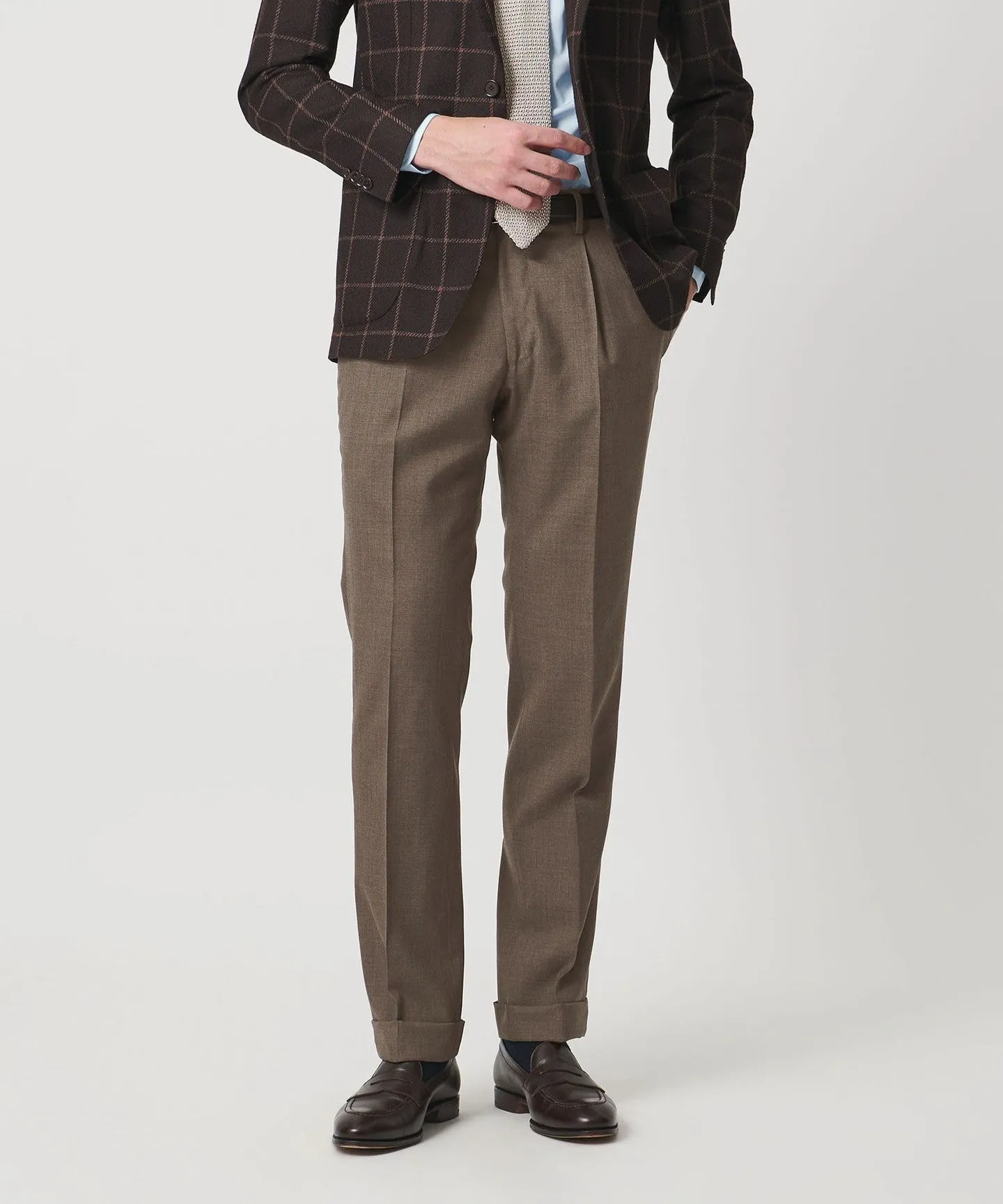 トロピカル クリース テーパード 1プリーツ スラックス sold by United Arrows product image thumbnail 2