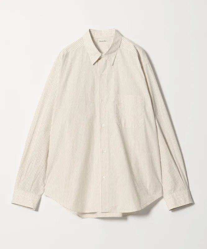 [Steven Alan] ヘイズ ストライプ レギュラーカラー シャツ NARROW made by Steven Alan