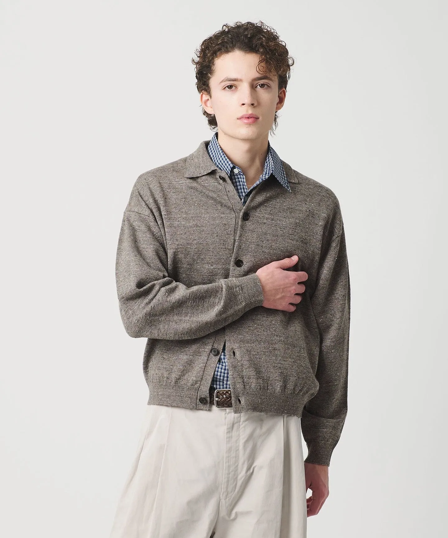ハイブリッド リネン ポロカラー ジャケット ウォッシャブル sold by United Arrows product image thumbnail 2