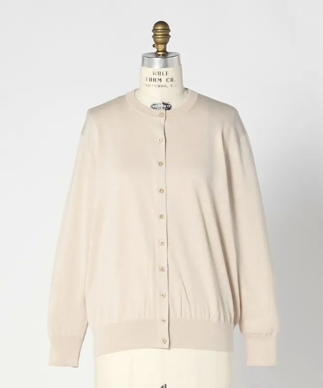 RESORT 18Gコットンシルクカーディガン made by United Arrows