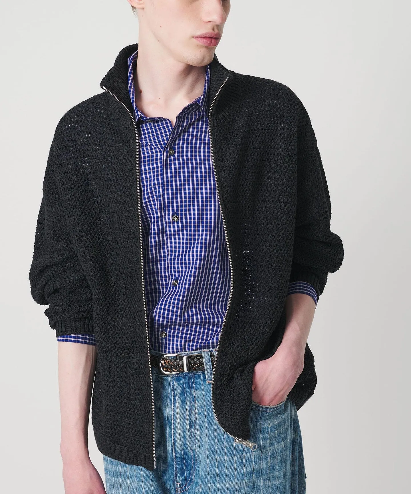 リネン ドライバーズ ニット sold by United Arrows product image thumbnail 4