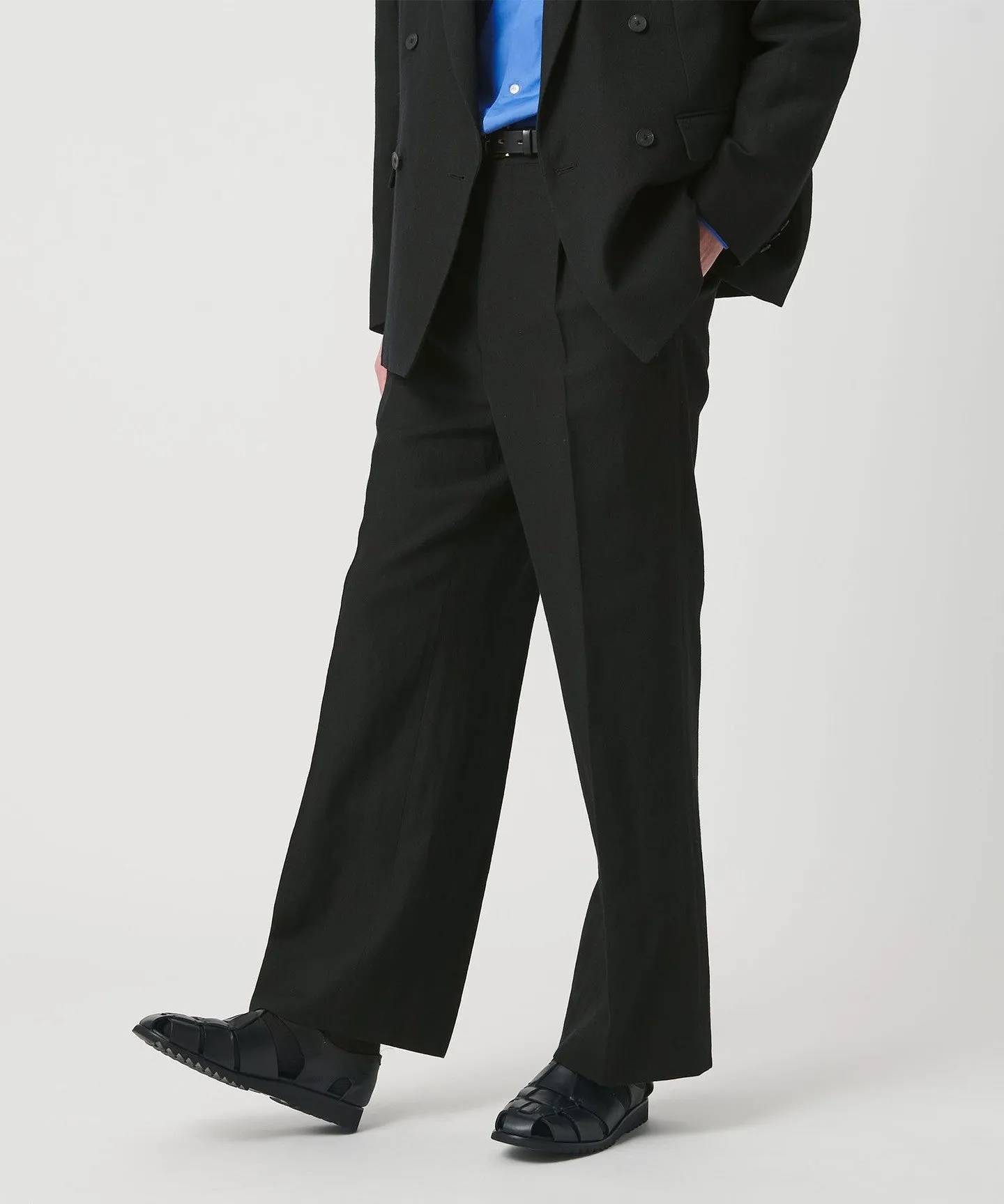 スリーク ウール リネン 1プリーツ トラウザー セットアップ対応 sold by United Arrows product image thumbnail 4