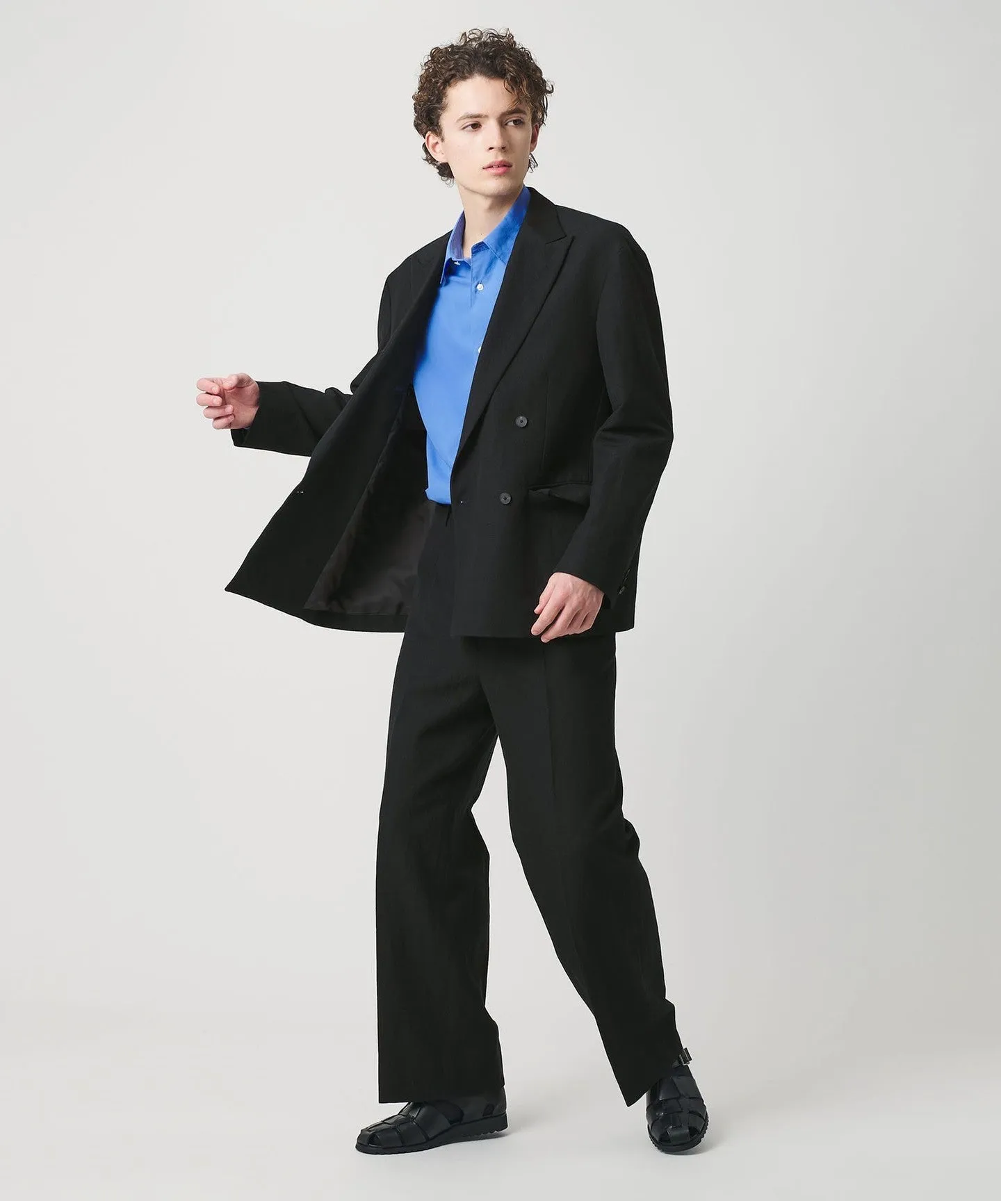 スリーク ウール リネン 1プリーツ トラウザー セットアップ対応 sold by United Arrows product image thumbnail 5