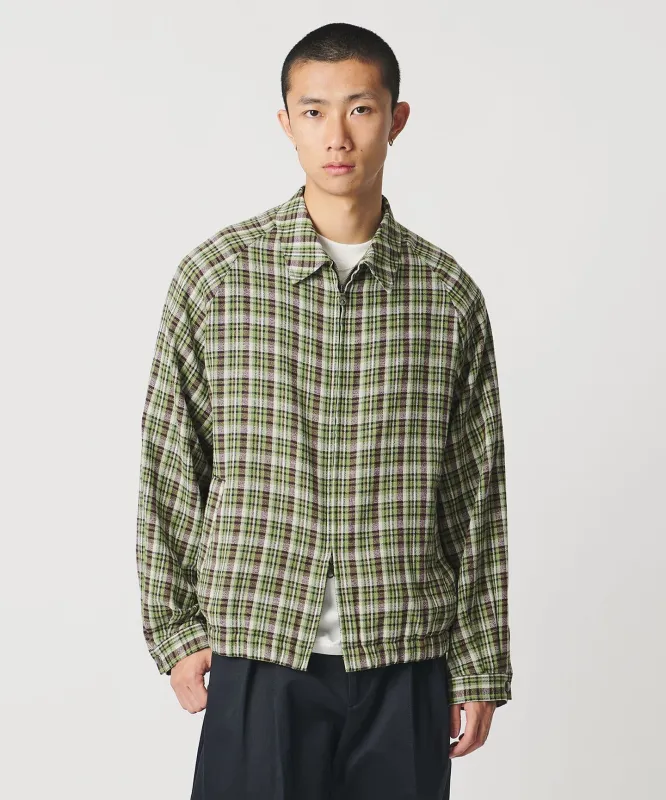[UNITED ARROWS & SONS] CHECK ZIP BLOUSON/ブルゾン made by United Arrows