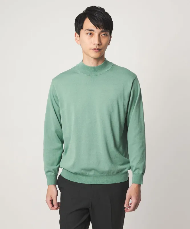 MTB コットン ハイゲージ モックネック ニット made by United Arrows
