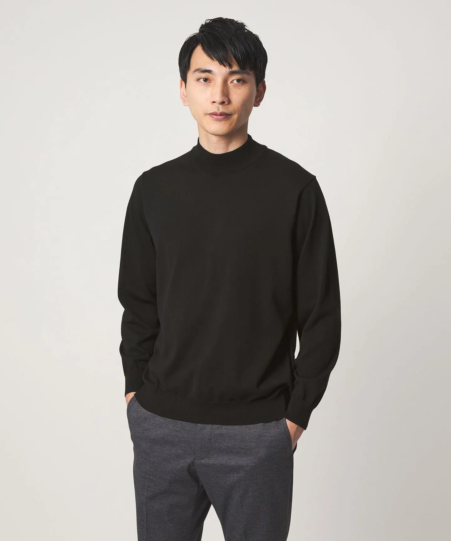 MTB コットン ハイゲージ モックネック ニット sold by United Arrows product image thumbnail 2