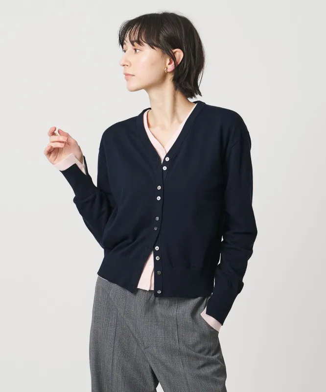 Vネック カーディガン made by United Arrows