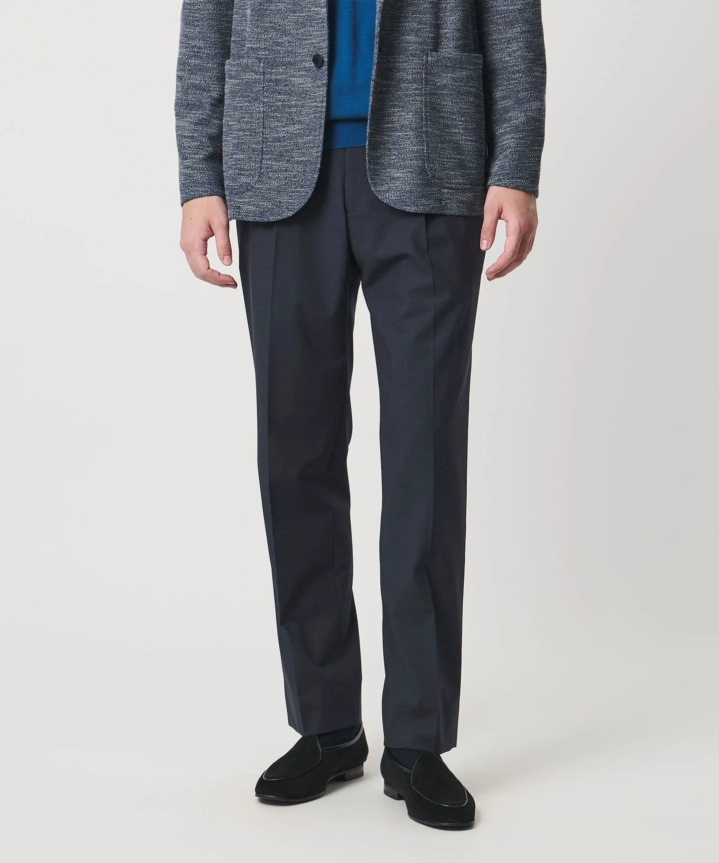 TR バックシャーリング 1プリーツ イージー スラックス ストレッチ 接触冷感 sold by United Arrows product image thumbnail 5