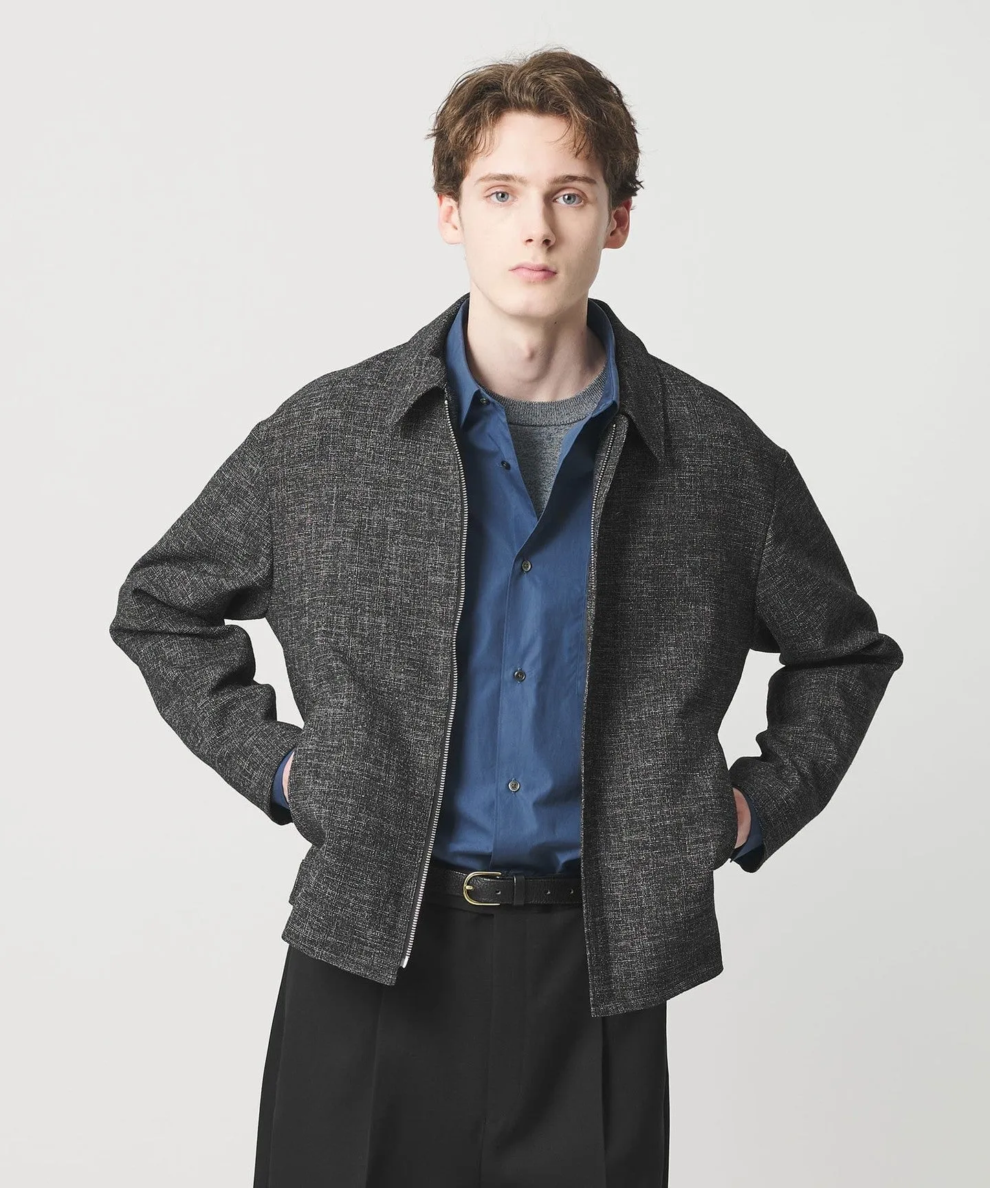 モノトーン ツイード ショート ブルゾン sold by United Arrows