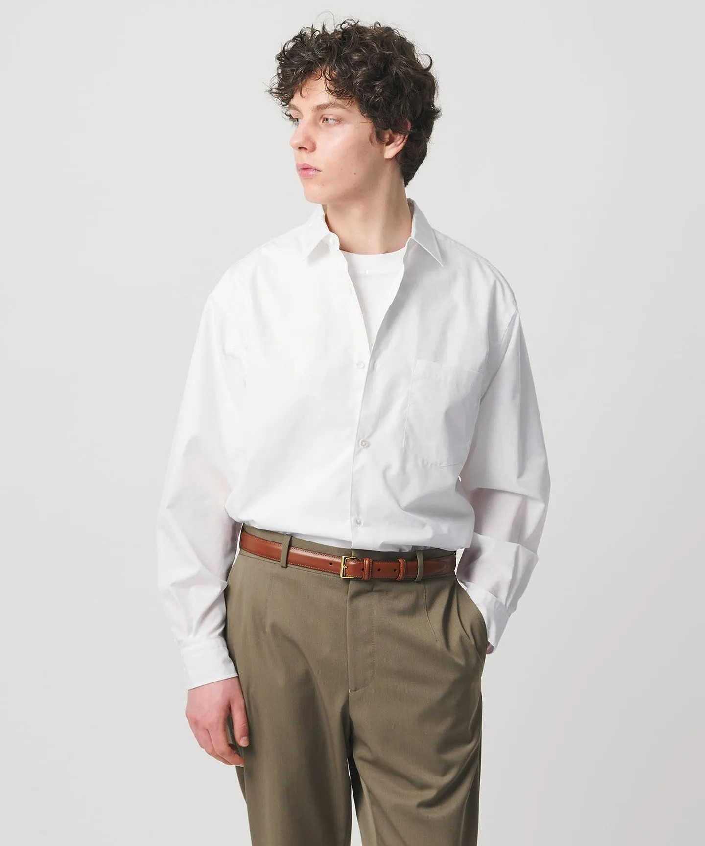カリビアーナミルズ ポプリン レギュラーカラーシャツ sold by United Arrows product image thumbnail 5