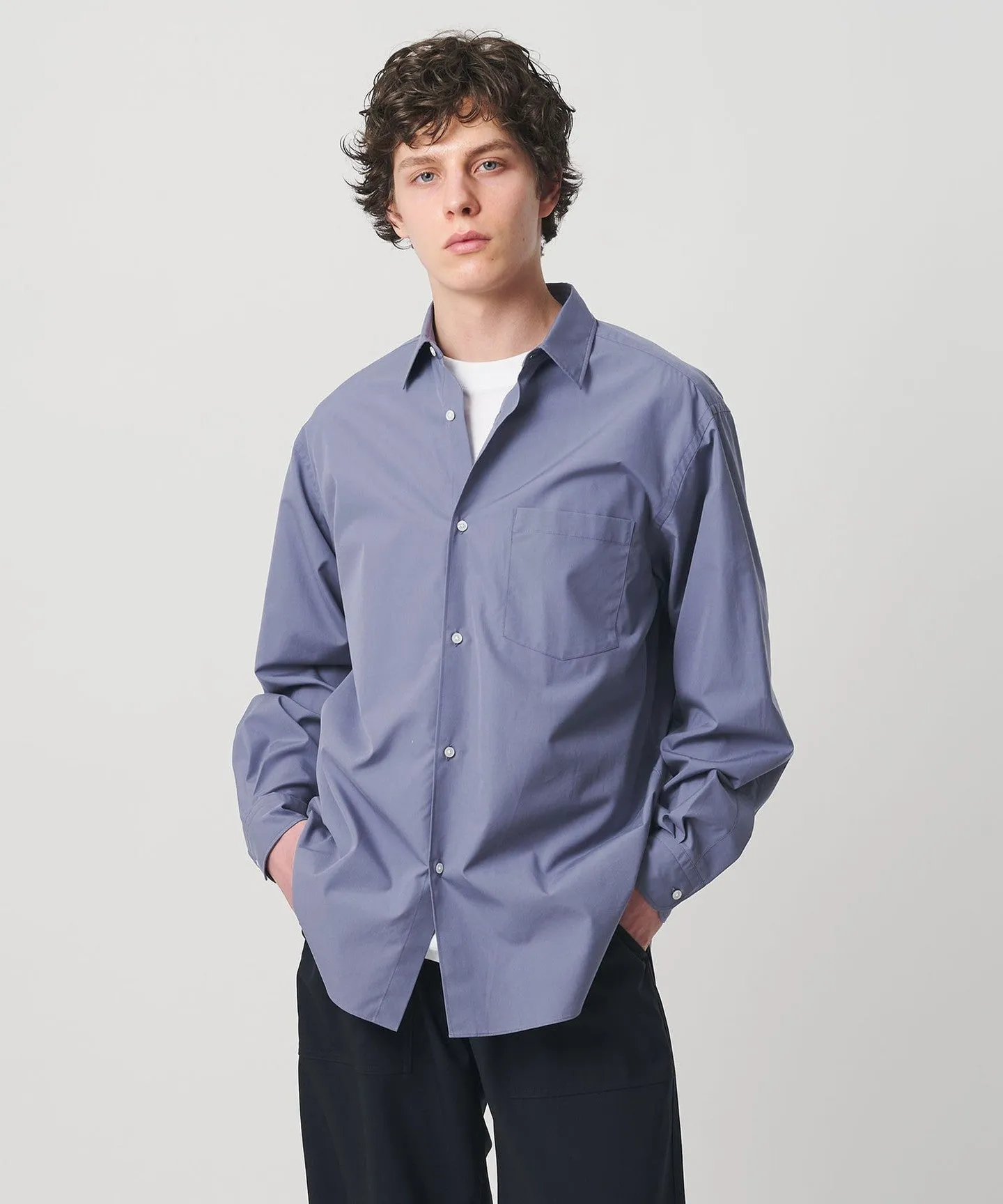 カリビアーナミルズ ポプリン レギュラーカラーシャツ sold by United Arrows product image thumbnail 4