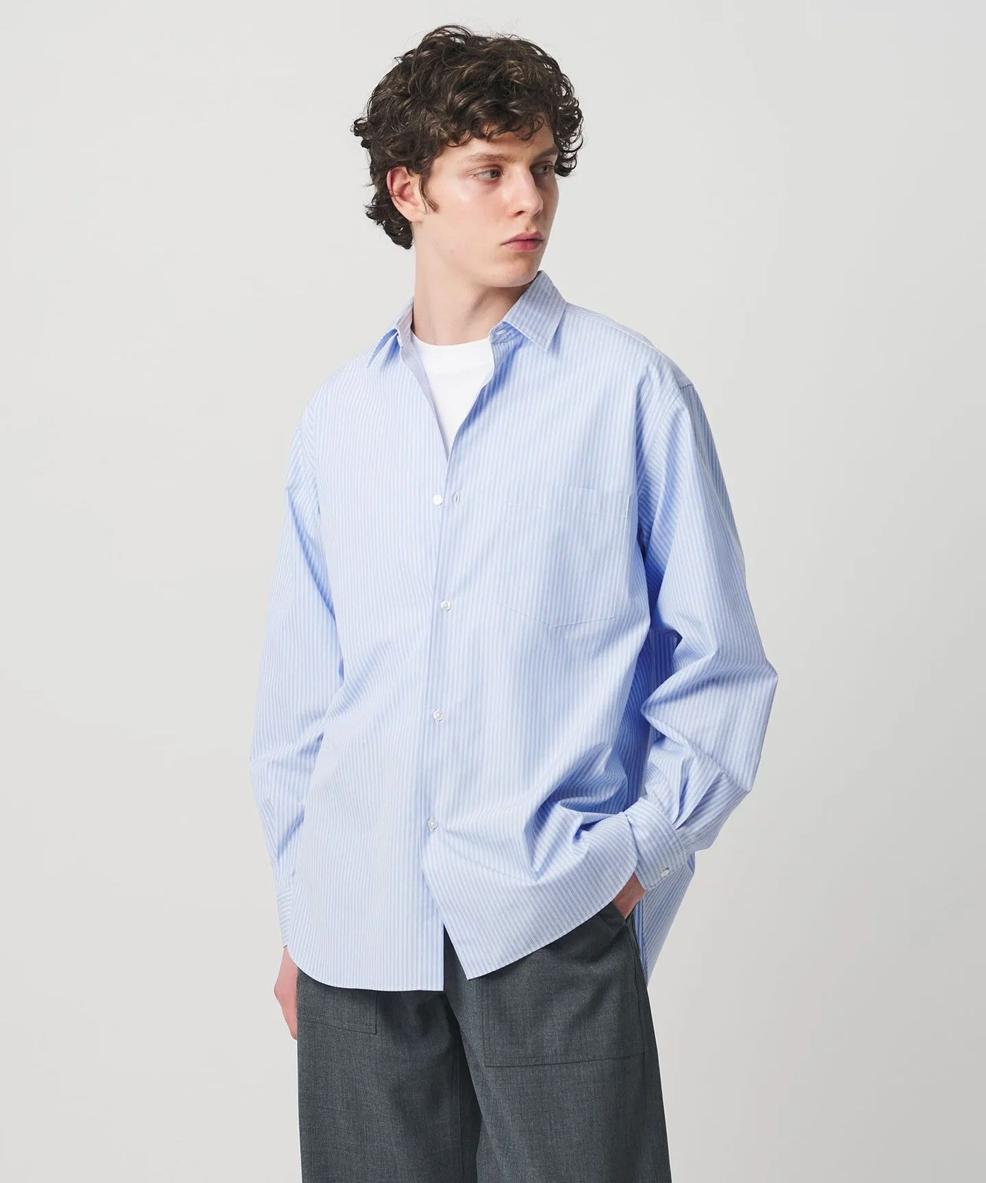 カリビアーナミルズ ポプリン レギュラーカラーシャツ sold by United Arrows product image thumbnail 2