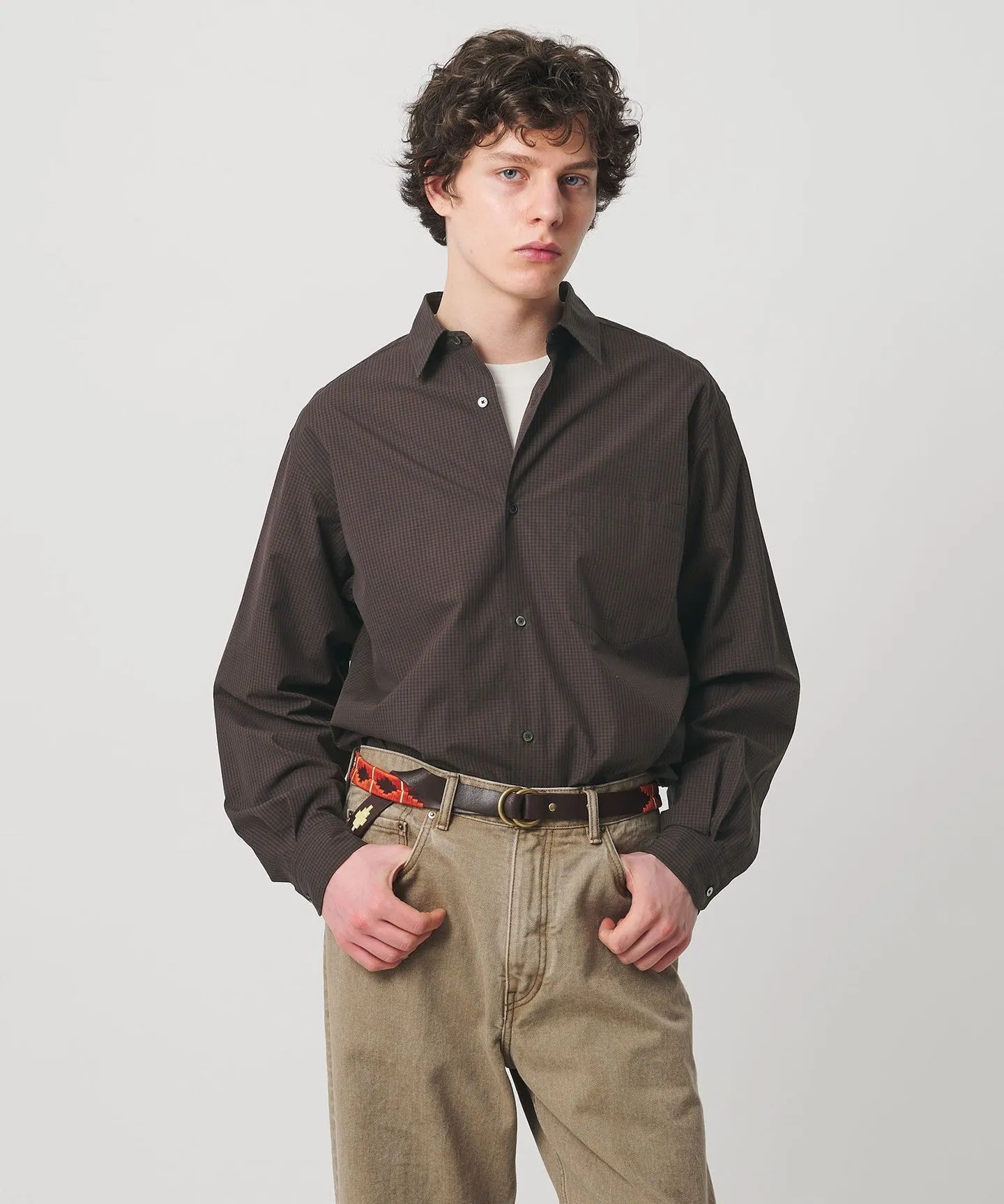 カリビアーナミルズ ポプリン レギュラーカラーシャツ sold by United Arrows product image thumbnail 3