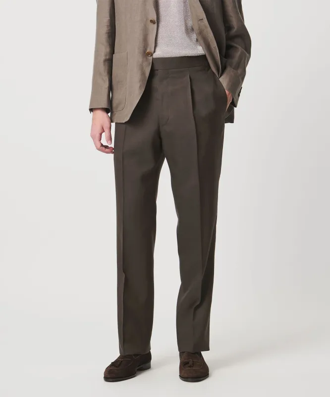 サイドアジャスター 1プリーツ スラックス made by United Arrows