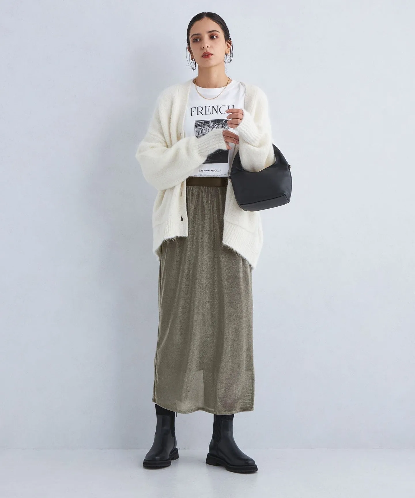 メッシュベロア タイト スカート sold by United Arrows product image thumbnail 4
