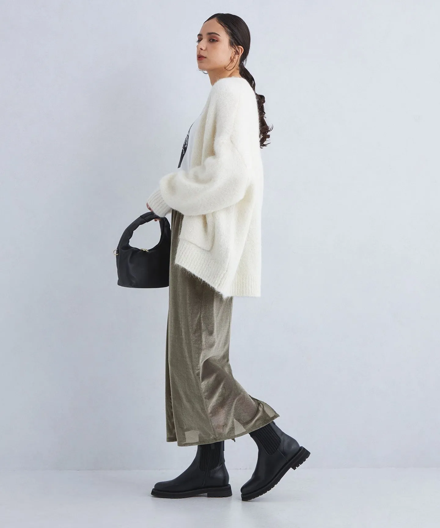 メッシュベロア タイト スカート sold by United Arrows product image thumbnail 3