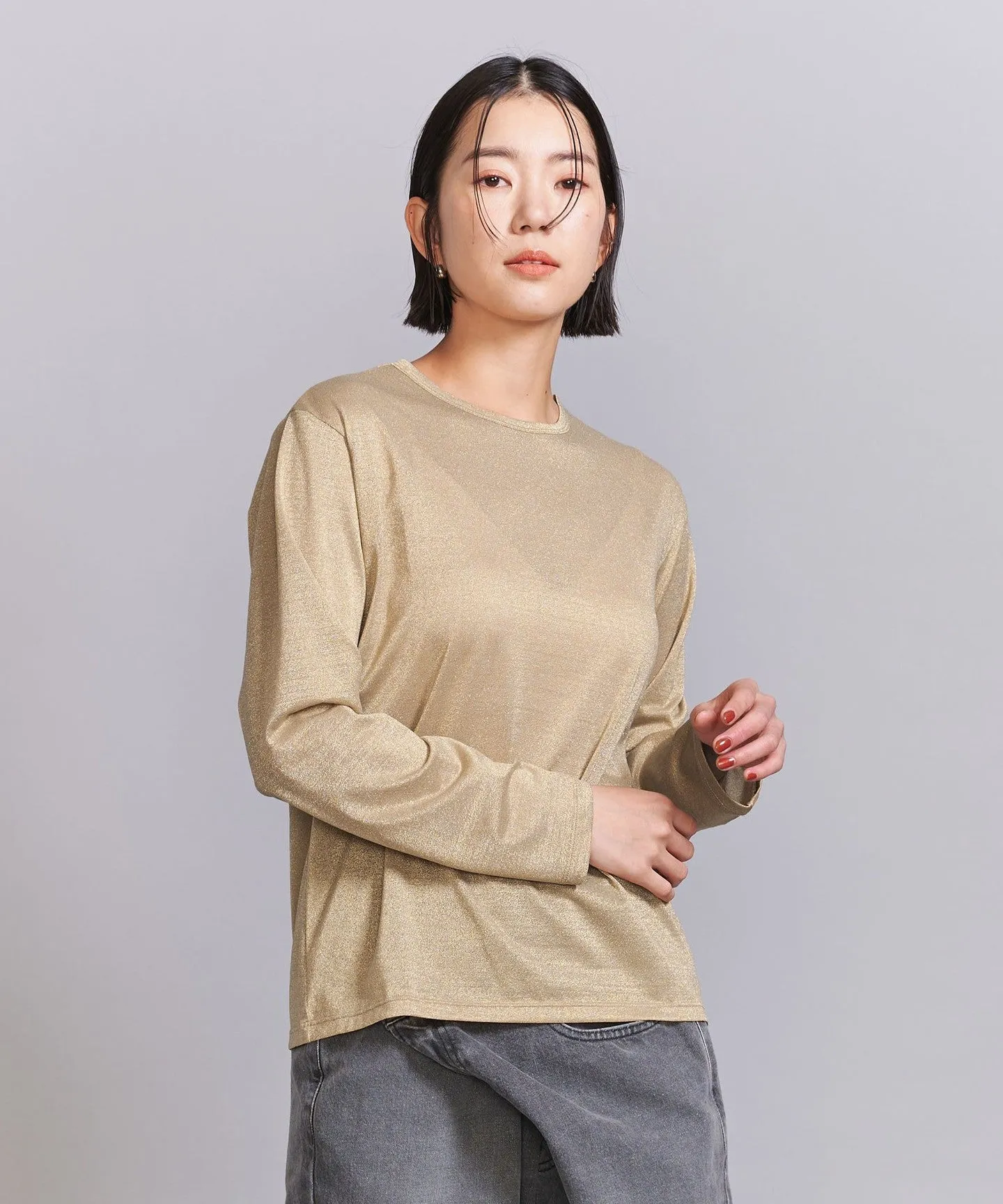 ラメシアー ロングスリーブ カットソー sold by United Arrows product image thumbnail 3