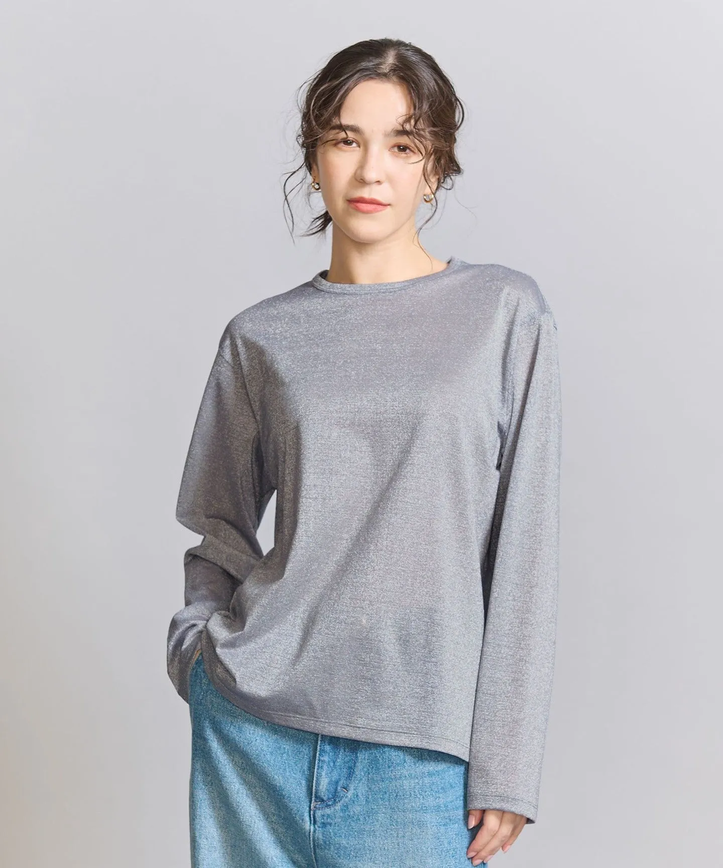 ラメシアー ロングスリーブ カットソー sold by United Arrows product image thumbnail 2