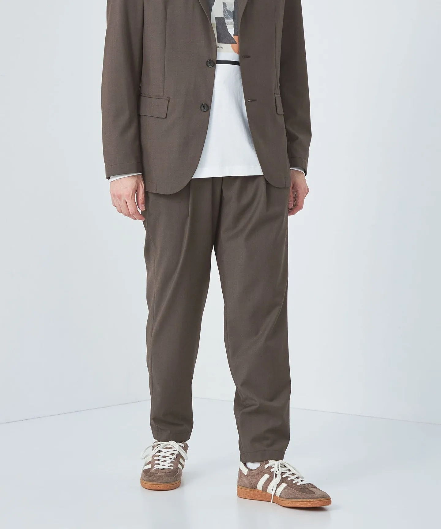 ウォッシャブル TWサージ 2プリーツ ユーティリティパンツ イージーパンツ -ストレッチ・防シワ- sold by United Arrows product image thumbnail 3