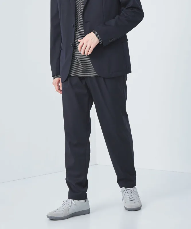 ウォッシャブル TWサージ 2プリーツ ユーティリティパンツ イージーパンツ -ストレッチ・防シワ- made by United Arrows