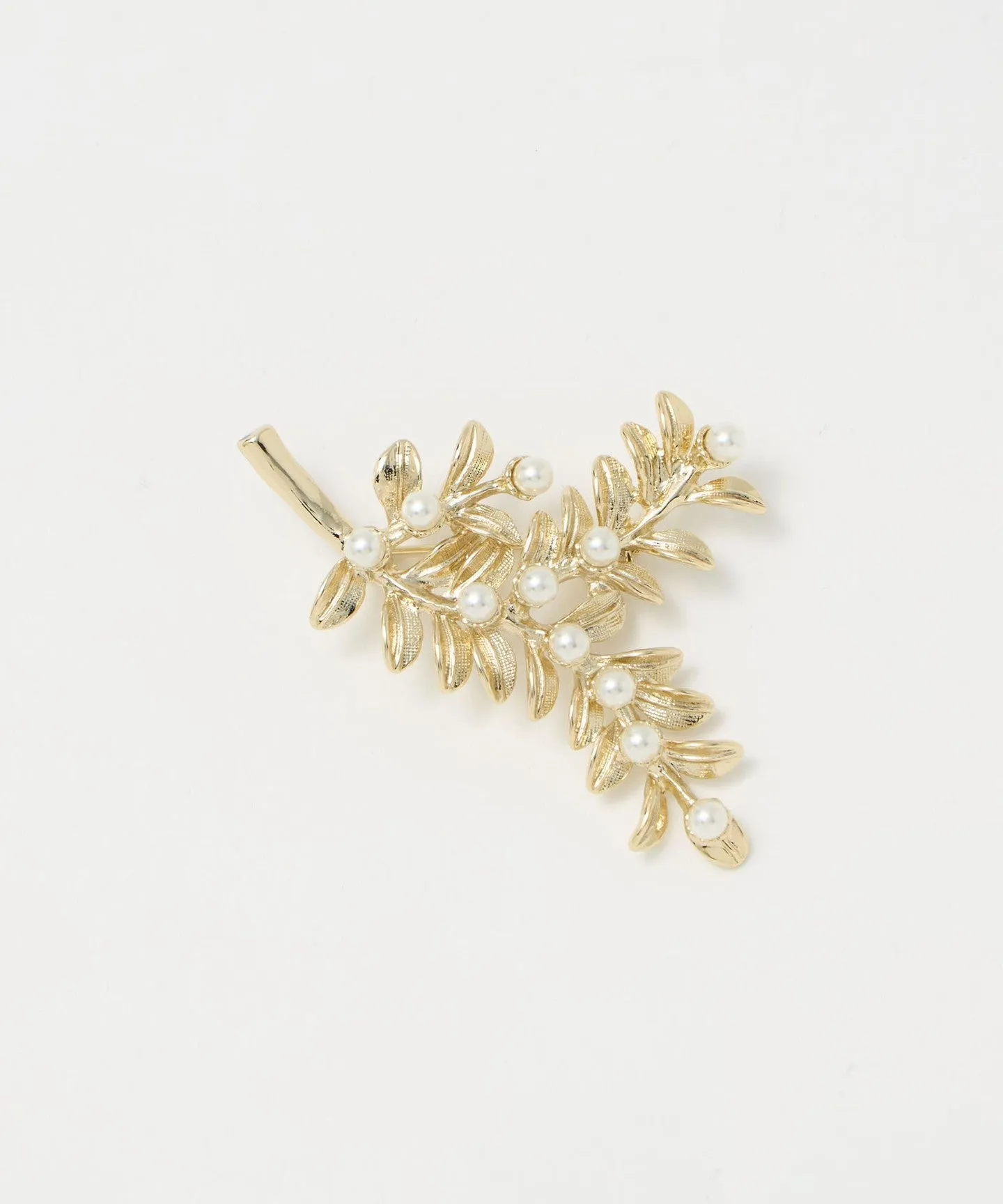 リーフ&フェイクパール ブローチ sold by United Arrows product image thumbnail 5
