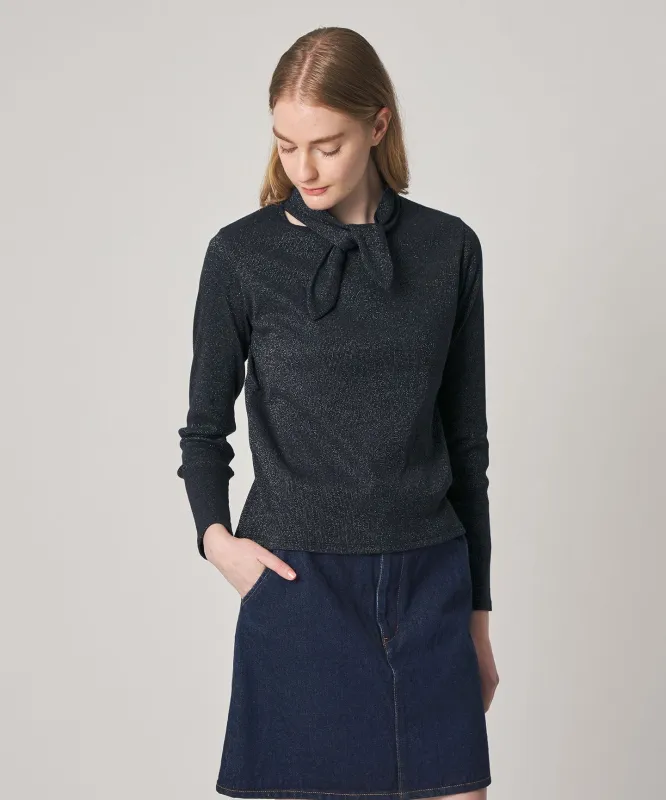 [Steven Alan]ラメ タイモチーフ プルオーバー made by Steven Alan