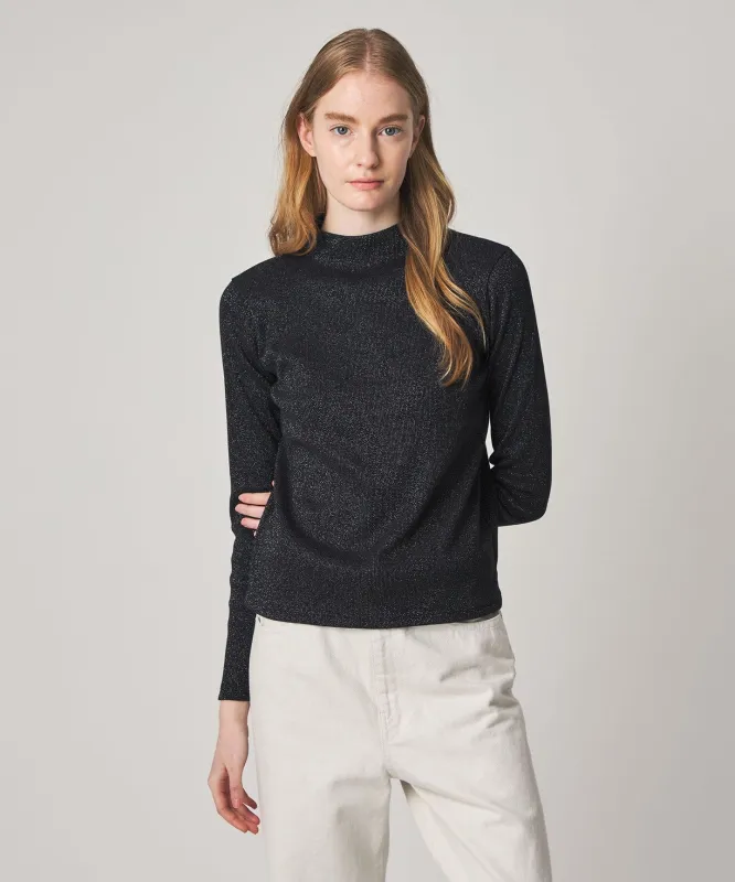 [Steven Alan]ラメ ボトルネック プルオーバー made by Steven Alan