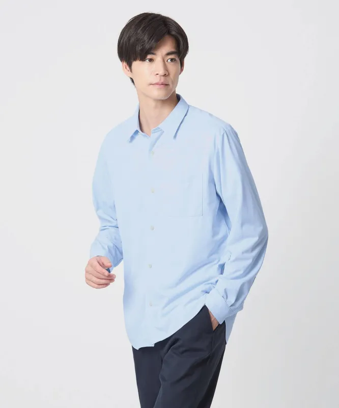 【WEB限定】JUST fit トリコット ドレープ シャツ made by United Arrows