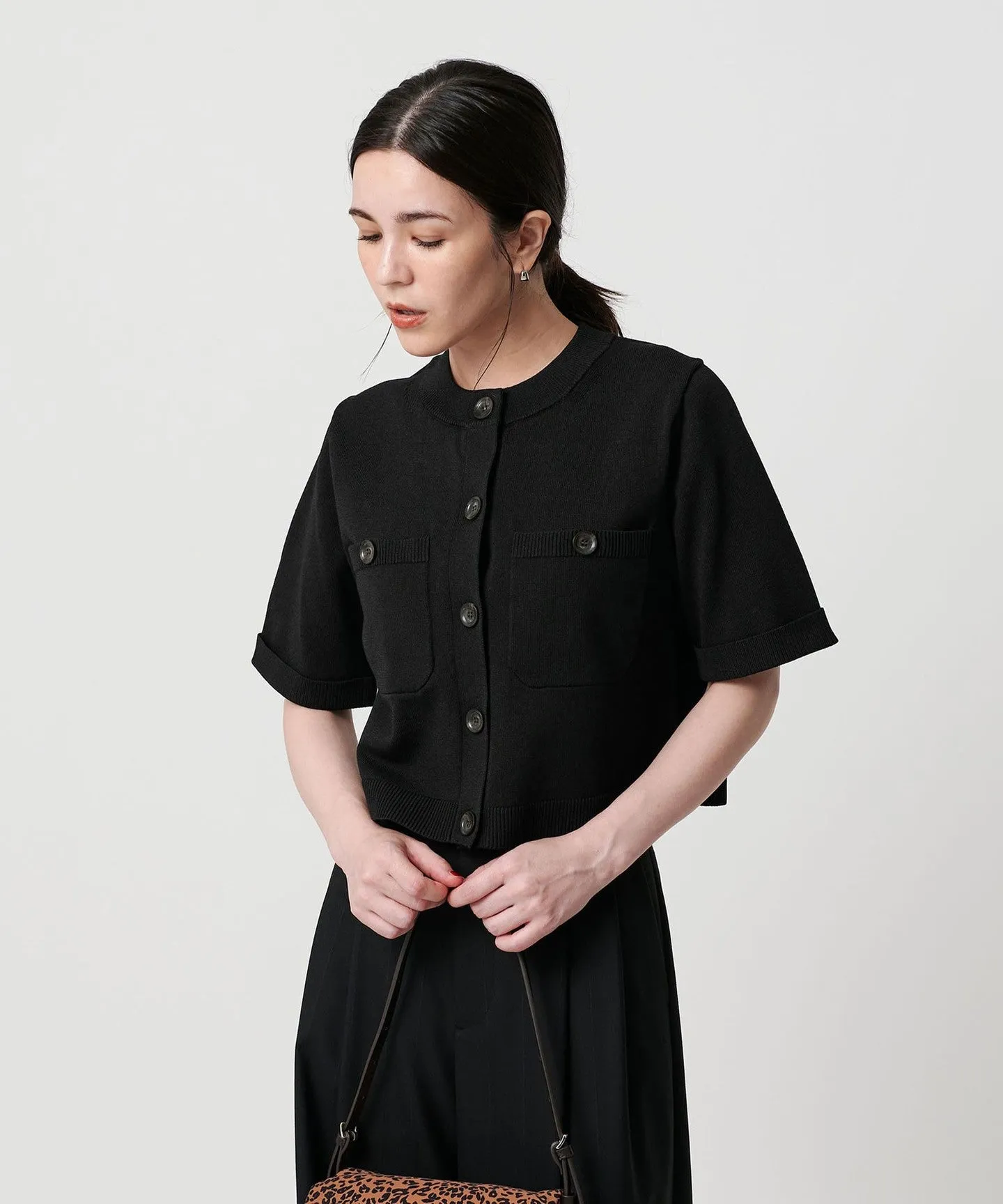 ポリエステルコットン ポケットハーフスリーブ カーディガン sold by United Arrows product image thumbnail 2