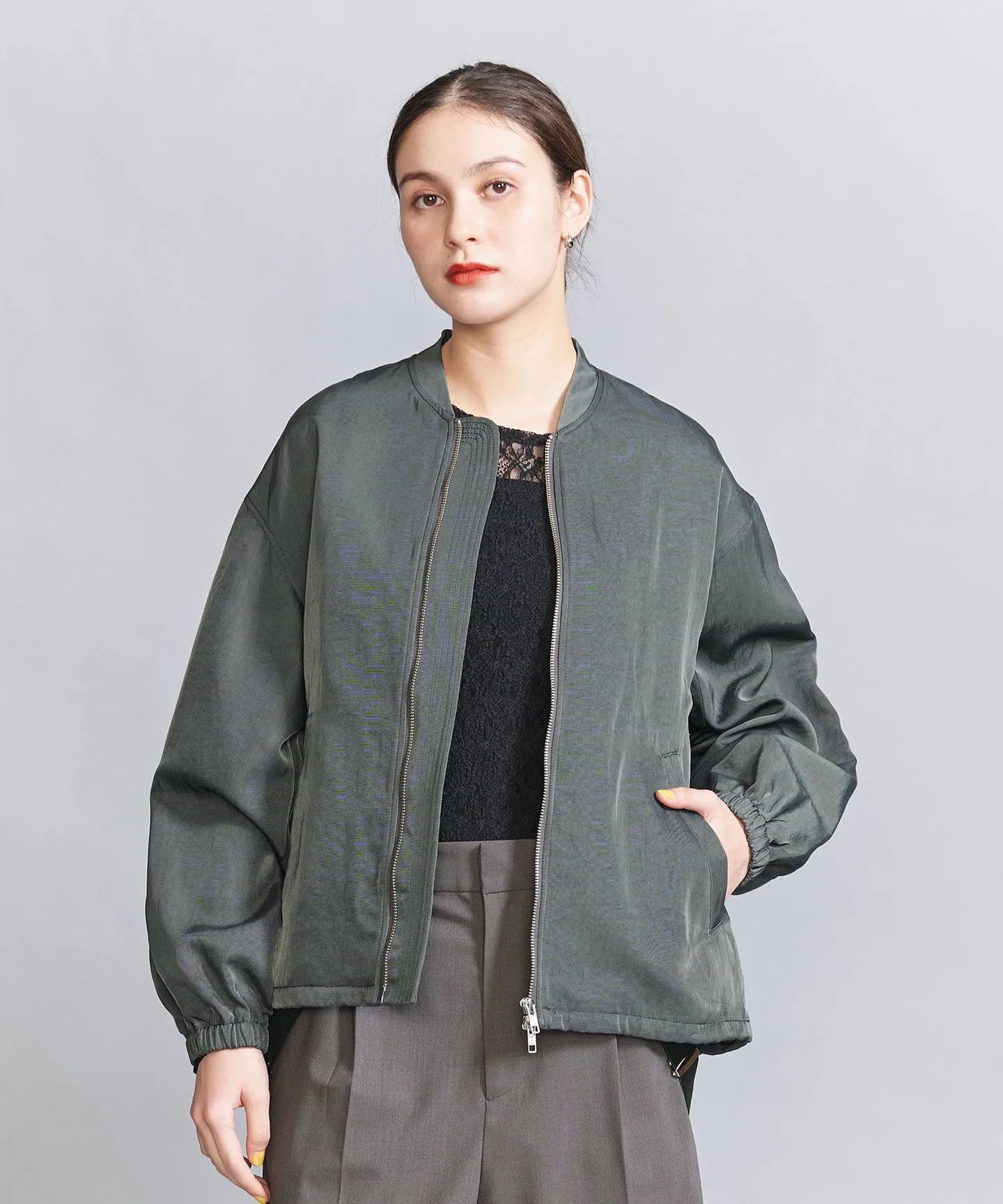 ナイロンツイル ジップブルゾン sold by United Arrows product image thumbnail 3