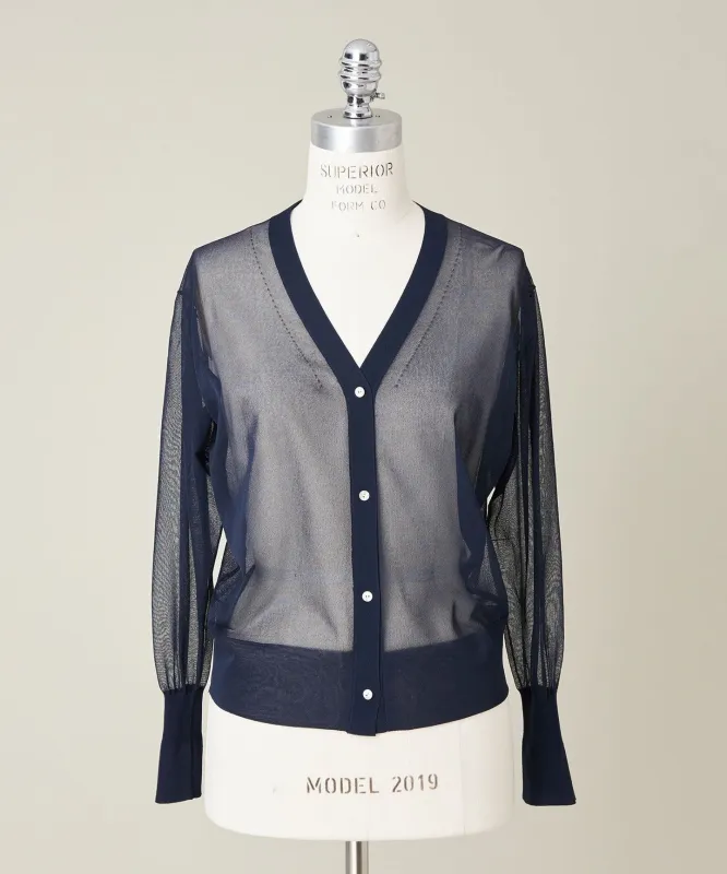 [conte]シアー Vネックカーディガン made by United Arrows