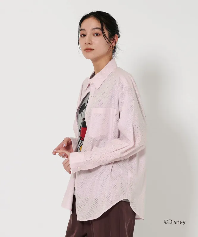 コットン パンチング レギュラーシャツ made by United Arrows