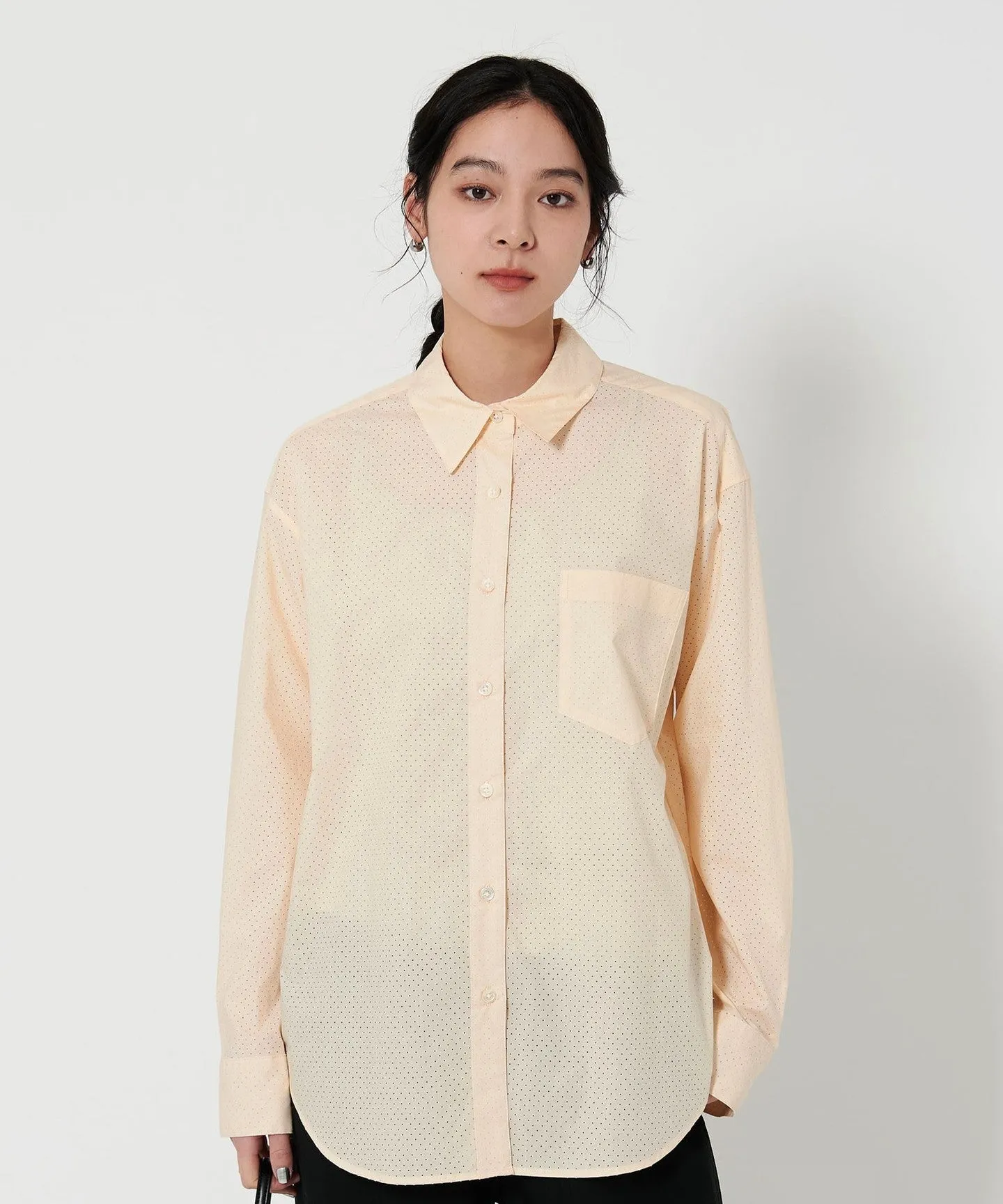 コットン パンチング レギュラーシャツ sold by United Arrows product image thumbnail 3