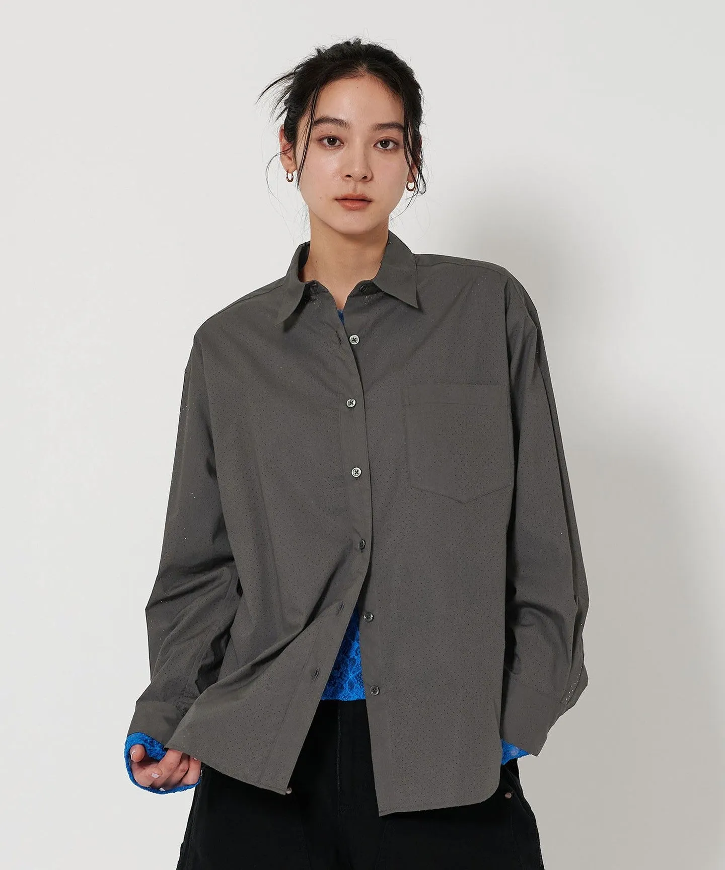 コットン パンチング レギュラーシャツ sold by United Arrows product image thumbnail 2