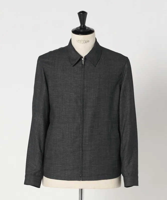 TW リネン デニムライク ブルゾン made by United Arrows