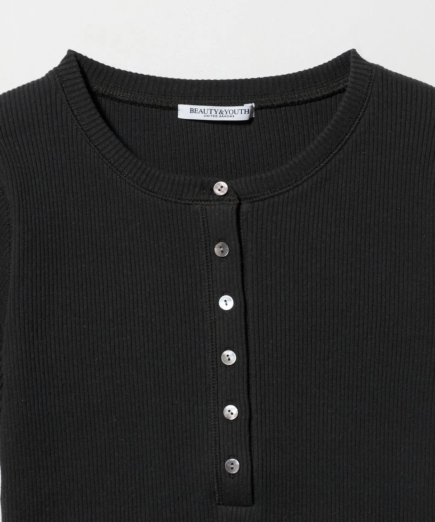 コットン リブ ヘンリーネック ショートスリーブ カットソー sold by United Arrows product image thumbnail 5