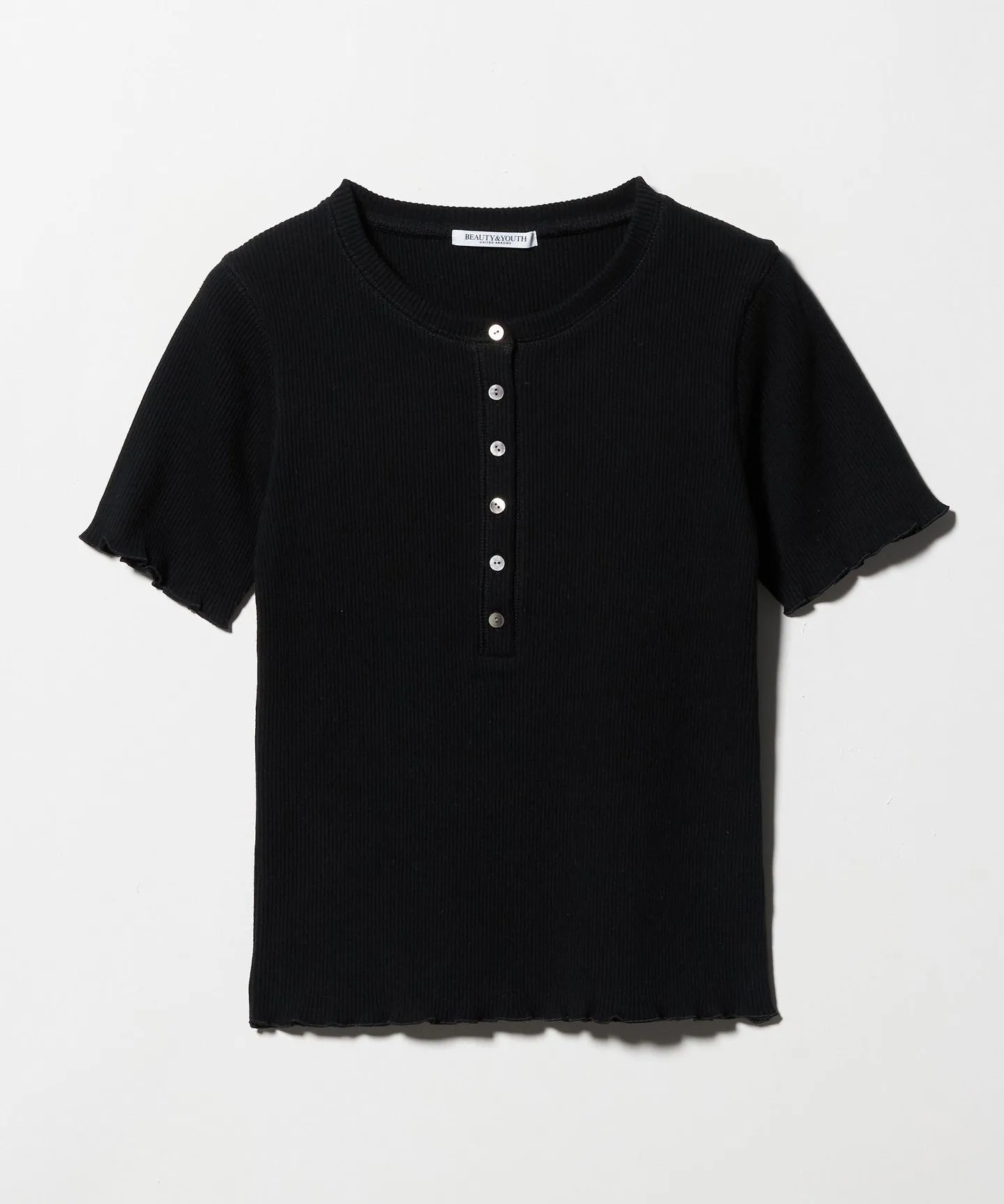 コットン リブ ヘンリーネック ショートスリーブ カットソー sold by United Arrows product image thumbnail 3