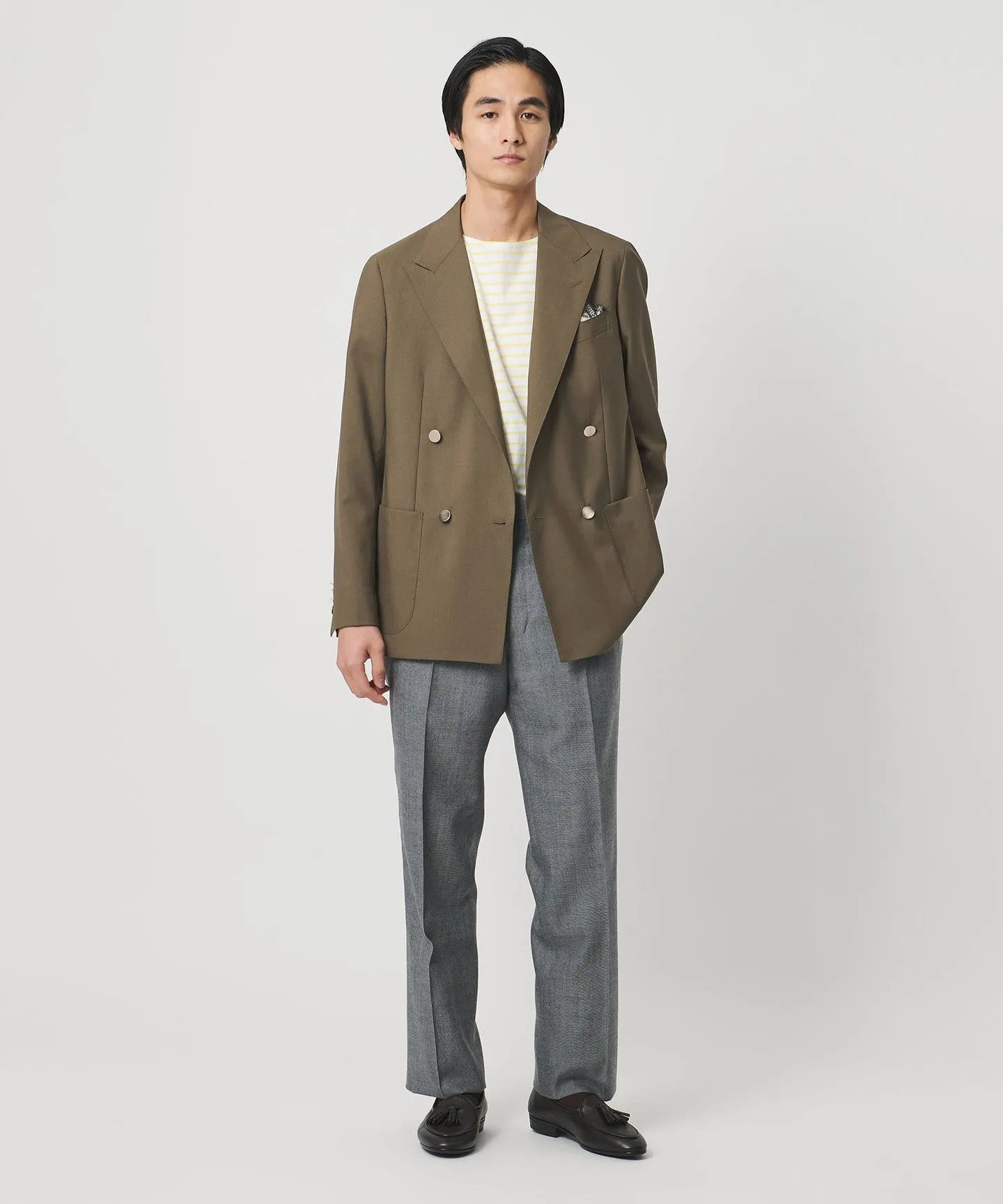 ウール モヘヤ 4ボタン ダブルブレストブレザー S‐MODEL sold by United Arrows product image thumbnail 5