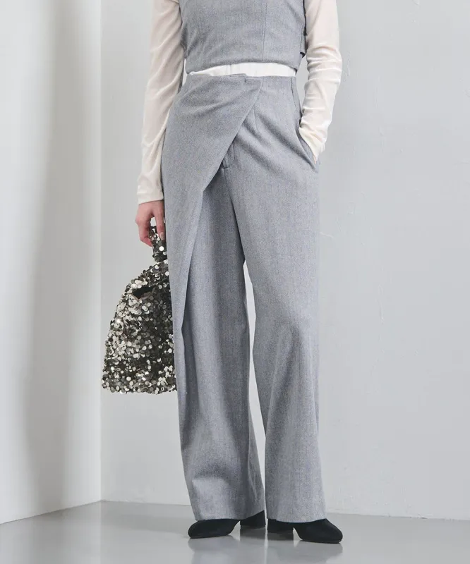 ヘリンボーン アシンメトリー パンツ made by United Arrows