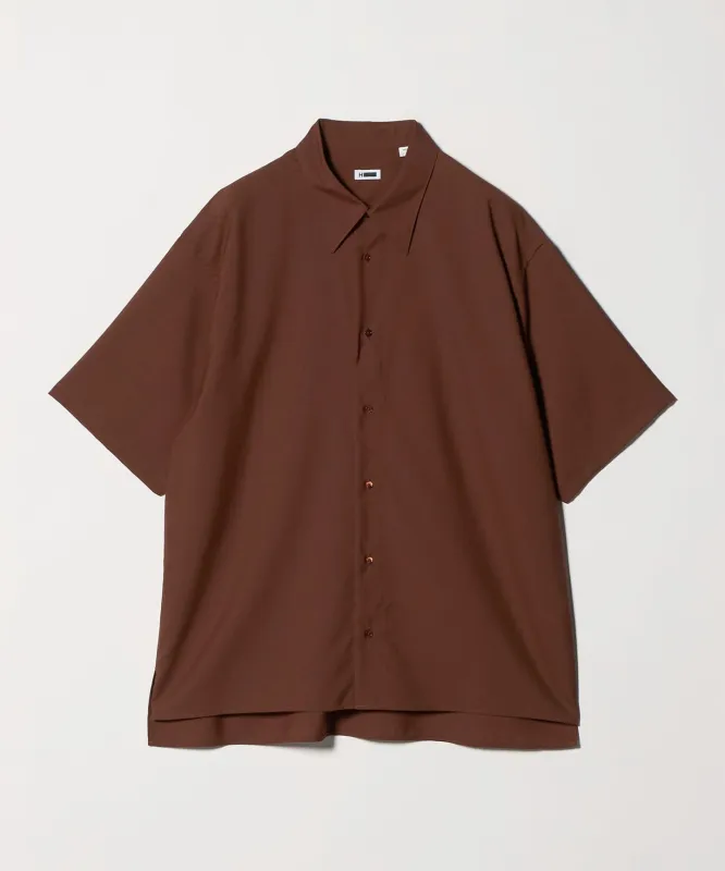 [H]イントレチャーレ スリットレギュラーカラー ショートスリーブシャツ made by United Arrows