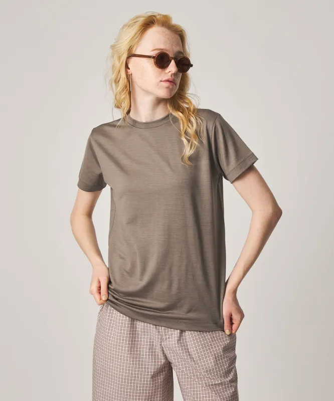 [Steven Alan]ウールジャージー ショートスリーブ Tシャツ made by Steven Alan