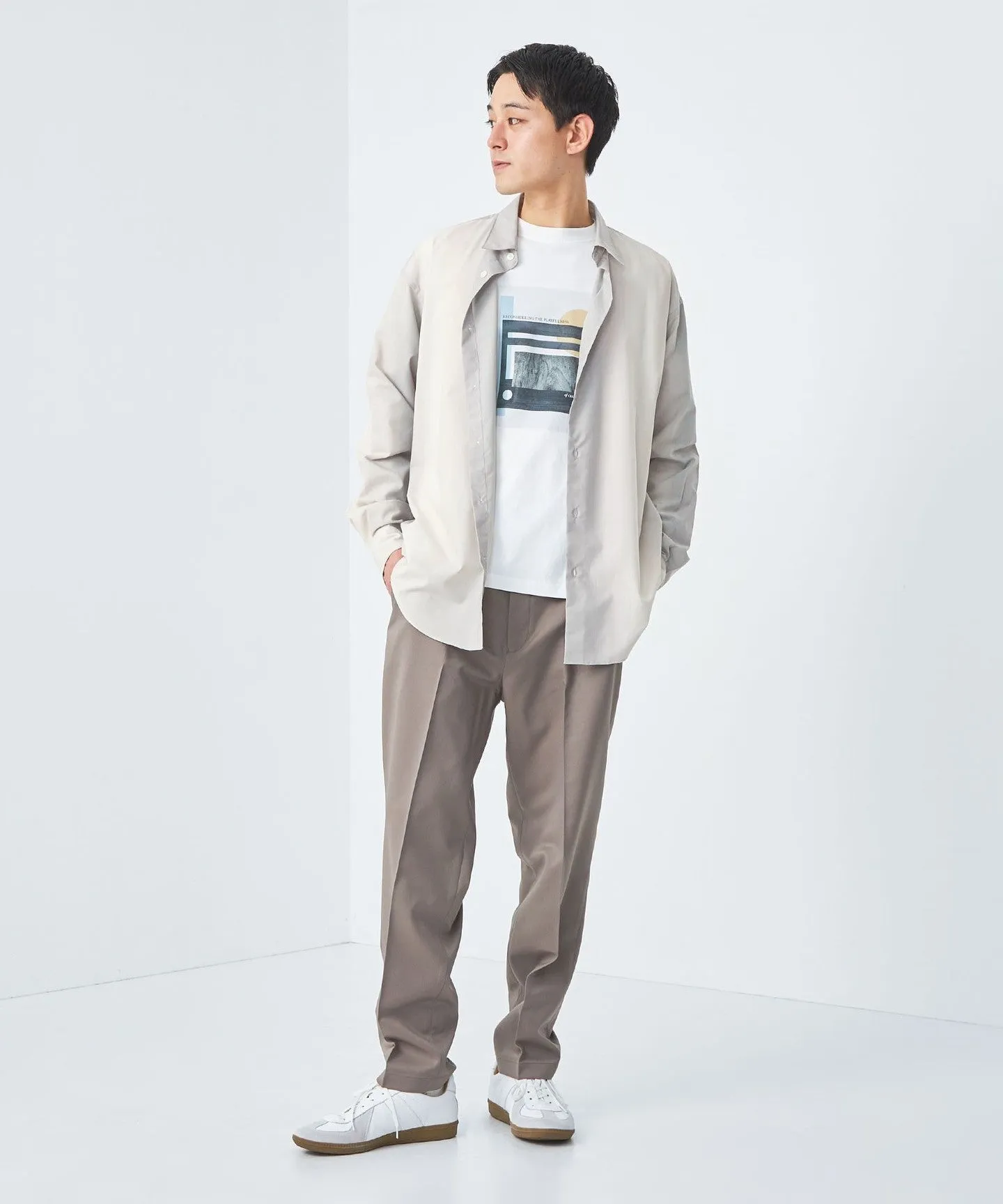 ポプリン オンブレ ストライプ レギュラーカラー シャツ sold by United Arrows product image thumbnail 5
