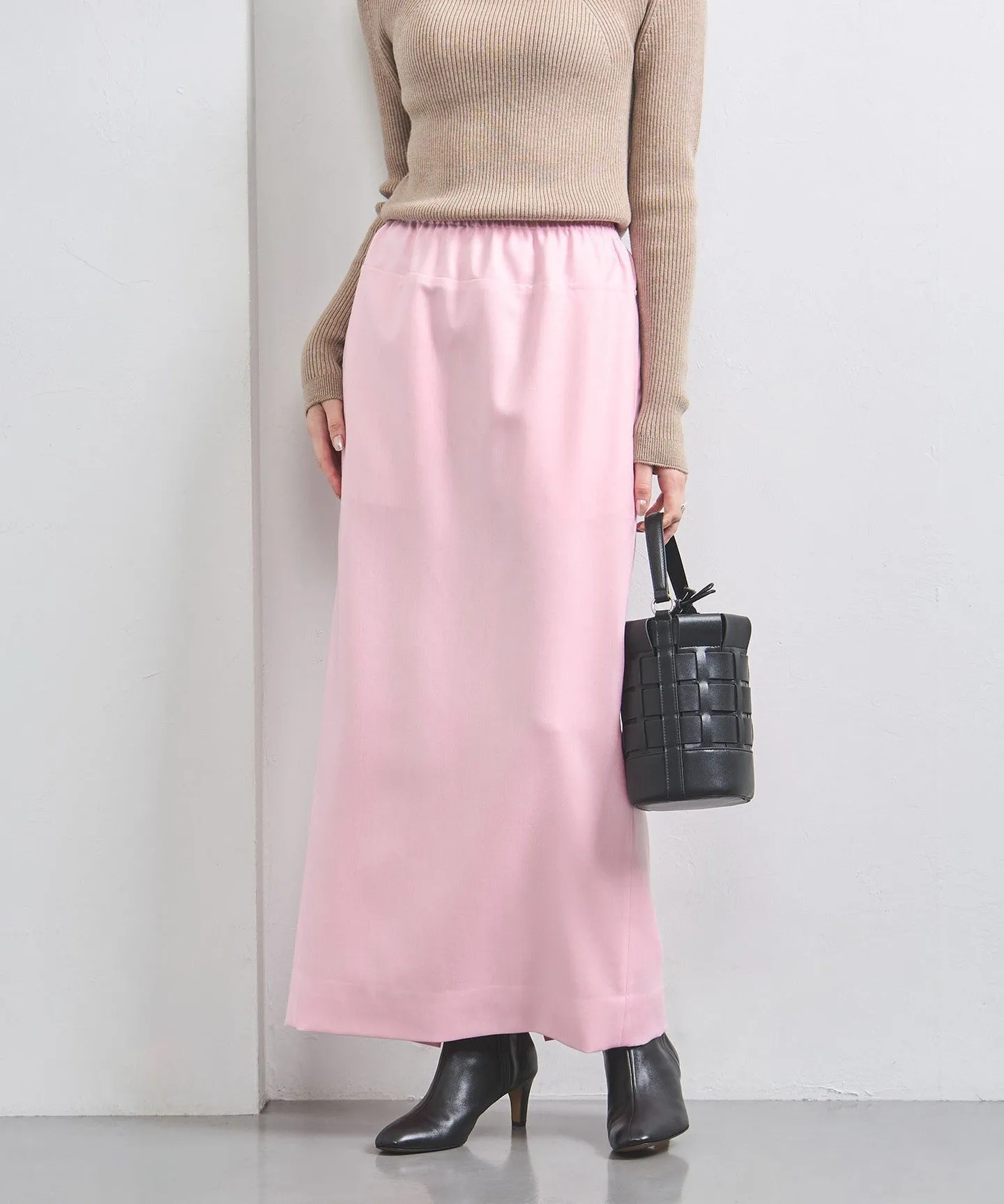 Wシャンブレーツイル イージー スカート sold by United Arrows