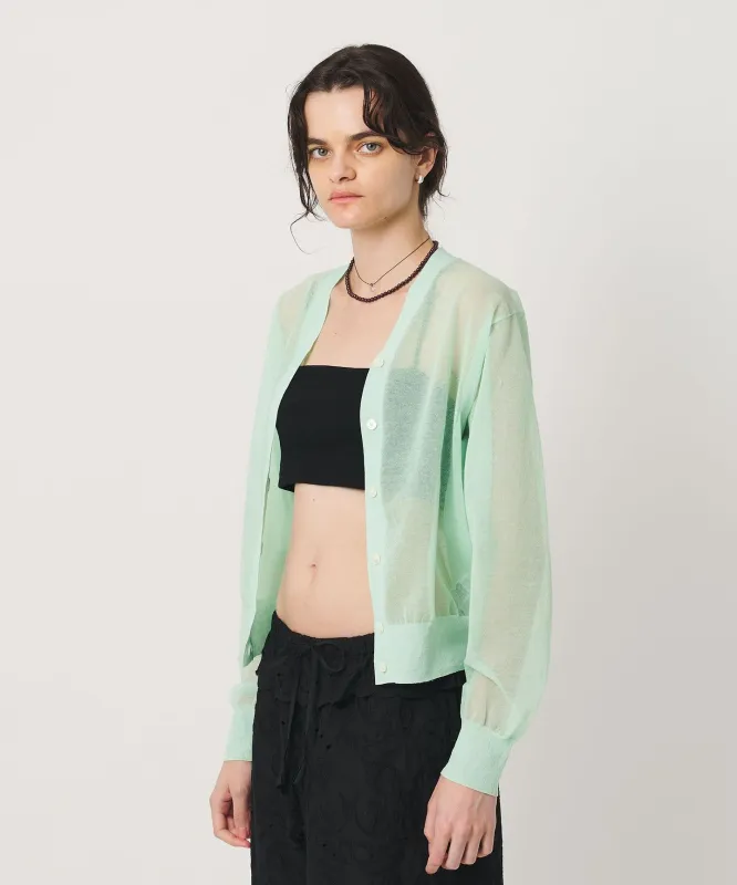 [H]コットンポリエステル シアーカーディガン made by United Arrows