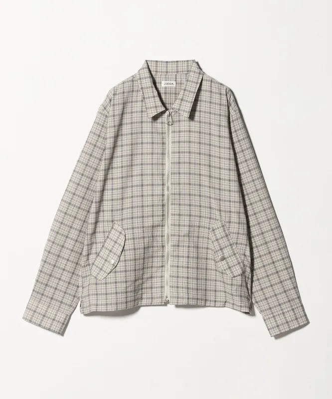 [JIEDA]シアサッカー ジップ シャツ made by United Arrows
