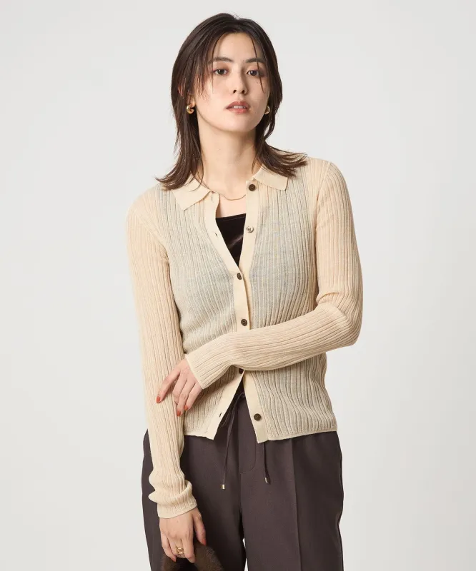 シアー ニット プルオーバー カーディガン made by United Arrows