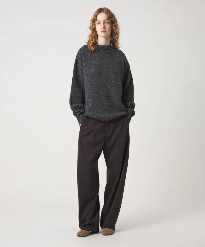 [6(ROKU)]フィッシャーマン ハイネック ニット made by United Arrows