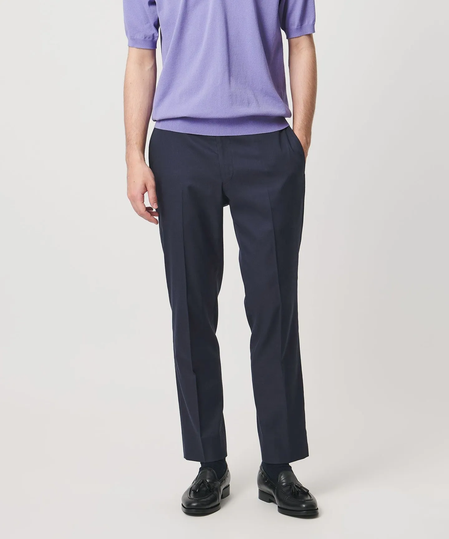 クールモーション ドビー サイドエクステンド ノープリーツスラックス COMFORT EASY‐MODEL 接触冷感 吸水速乾 ヨコストレッチ sold by United Arrows